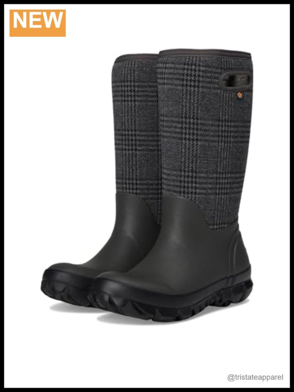Waterproof Mid-Calf Snow Boots Fleece Lined Pull-On